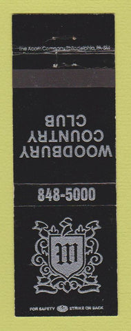 Matchbook Cover - Woodbury Country Club