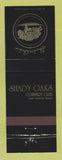 Matchbook Cover - Shady Oaks Country Club Fort Worth TX