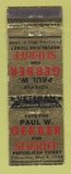 Matchbook Cover - Paul Gerber for Sheriff Election 1948 Stark County WEAR