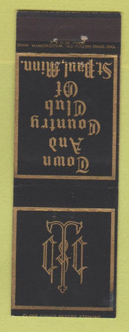 Matchbook Cover - Town and Country Club St Paul MN