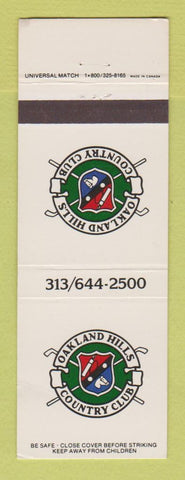 Matchbook Cover - Oakland Hills Country Club MI WEAR