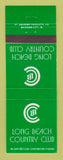 Matchbook Cover - Long Beach Country Club