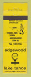 Matchbook Cover - Edgewood Lake Tahoe golf