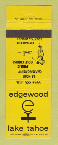Matchbook Cover - Edgewood Lake Tahoe golf