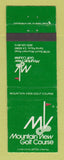 Matchbook Cover - Mountain View Golf Course Santa Paula CA WEAR