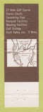 Matchbook Cover - Hunt Valley Golf Club Hunt Valley MD