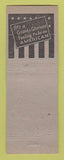 Matchbook Cover - William Lemmert County Commissioner Election