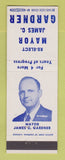 Matchbook Cover - Mayor James C Gardner