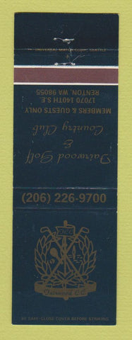Matchbook Cover - Fairwood Golf Country Club Renton WA