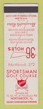 Matchbook Cover - Sportsman Golf Course Northbrook IL