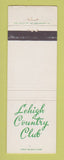Matchbook Cover - Lehigh Country Club WEAR
