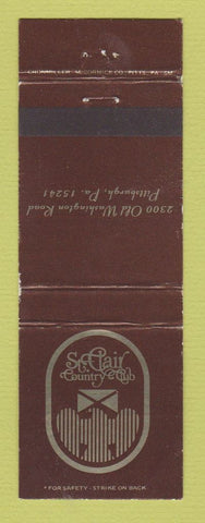 Matchbook Cover - St Clair Country Club Pittsburgh PA WEAR