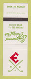 Matchbook Cover - Edgewood Country Club Union Lake MI