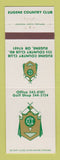Matchbook Cover - Eugene Country Club OR