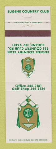 Matchbook Cover - Eugene Country Club OR