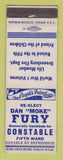 Matchbook Cover - Dan Moke Fury Constable Election Greensburg PA?