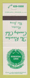Matchbook Cover - Riverton Country Club NJ