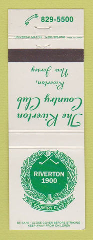 Matchbook Cover - Riverton Country Club NJ