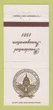 Matchbook Cover - 1981 Presidential Inauguration Ronald Reagan 30 Strike