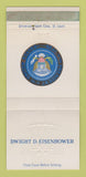 Matchbook Cover - Dwight D Eisenhower US President WEAR 30 Strike