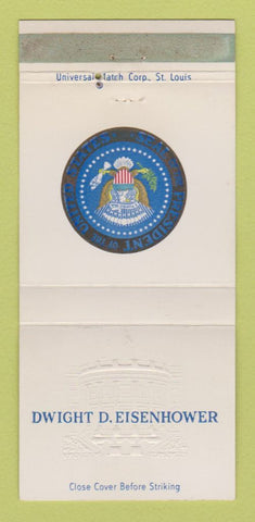Matchbook Cover - Dwight D Eisenhower US President WEAR 30 Strike