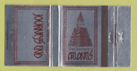 Matchbook Cover - Atlantis Journeys End Marietta GA WORN 30 Strike