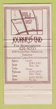 Matchbook Cover - Atlantis Journeys End Marietta GA WORN 30 Strike
