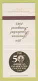 Matchbook Cover - 1985 Presidential Inauguration Ronald Reagan 30 Strike