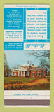 Matchbook Cover - Keller George Jewelry Charlottesville VA Monticello 30 Strike