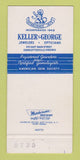 Matchbook Cover - Keller George Jewelry Charlottesville VA Monticello 30 Strike