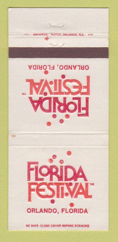 Matchbook Cover - Florida Festival Orlando FL 30 Strike