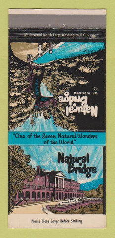 Matchbook Cover - Natural Bridge VA Hotel Motor Inn 30 Strike