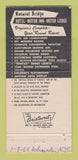 Matchbook Cover - Natural Bridge VA Hotel Motor Inn 30 Strike