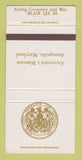 Matchbook Cover - Governor's Mansion Annapolis MD Blair Lee III 30 Strike