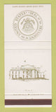Matchbook Cover - White House President of US WEAR 30 Strike