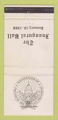 Matchbook Cover - Inaugural Ball 1969 Richard Nixon President WEAR 30 Strike