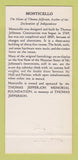 Matchbook Cover - Monticello Home of Thomas Jefferson VA 30 Strike