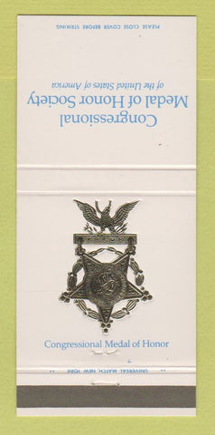Matchbook Cover - Congressional Medal of Honor Society 1972 30 Strike