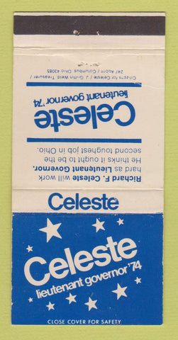 Matchbook Cover - Richard Celeste Lieutenant Governor OH Columbus Ohio 30 Strike