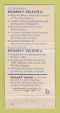 Matchbook Cover - Richard Celeste Lieutenant Governor OH Columbus Ohio 30 Strike