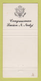 Matchbook Cover - Congressman Lucien Nedzi MI Michigan 30 Strike