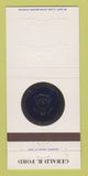 Matchbook Cover - Gerald R Ford President of the United States 30 Strike