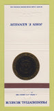 Matchbook Cover - John F Kennedy Presidential Museum JFK 30 Strike