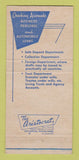 Matchbook Cover - Safety Fund National Bank Fitchburg MA 30 Strike
