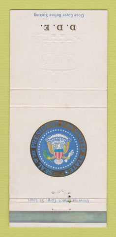 Matchbook Cover - Dwight D Eisenhower US President WEAR 30 Strike