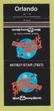 Matchbook Cover - Planet Hollywood Walt Disney World Orlando FL 30 Strike