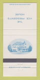 Matchbook Cover - Vice President's House United States 30 Strike