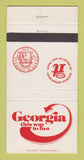 Matchbook Cover - Georgia Tourism 30 Strike