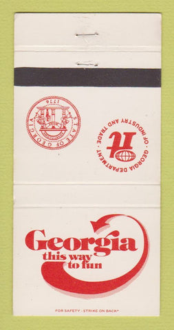 Matchbook Cover - Georgia Tourism 30 Strike