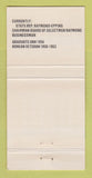 Matchbook Cover - Jack Barnes Jr State Senator NH New Hampshire 30 Strike